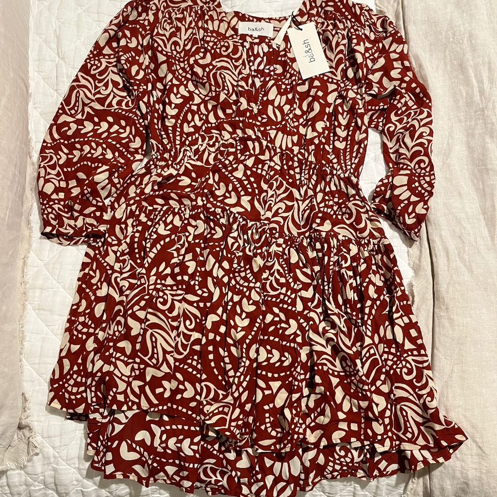 ba&sh long sleeve fall dress - new with tags